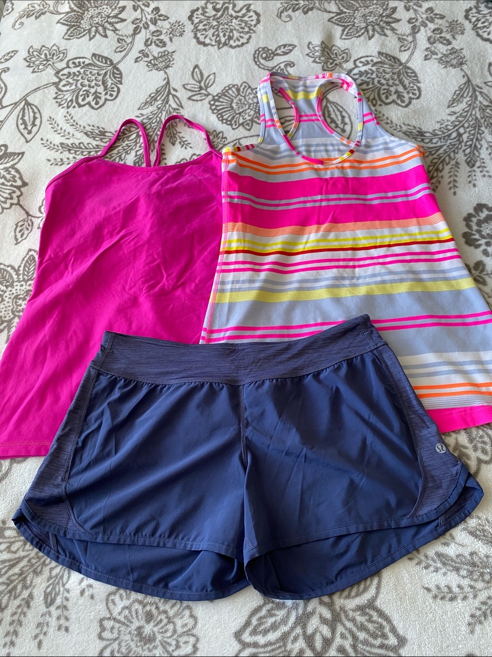 lululemon athletica 3 Piece Bundle | Two  Racerback Tanks & One Shorts